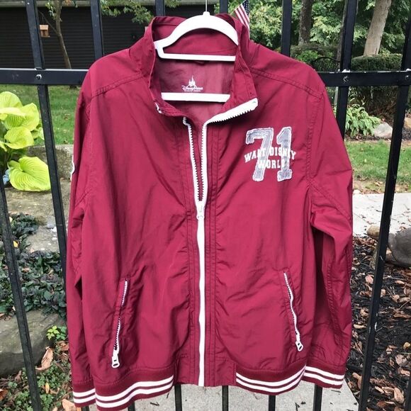 Walt Disney World VINTAGE Burgundy track jacket - Picture 1 of 4
